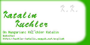 katalin kuchler business card